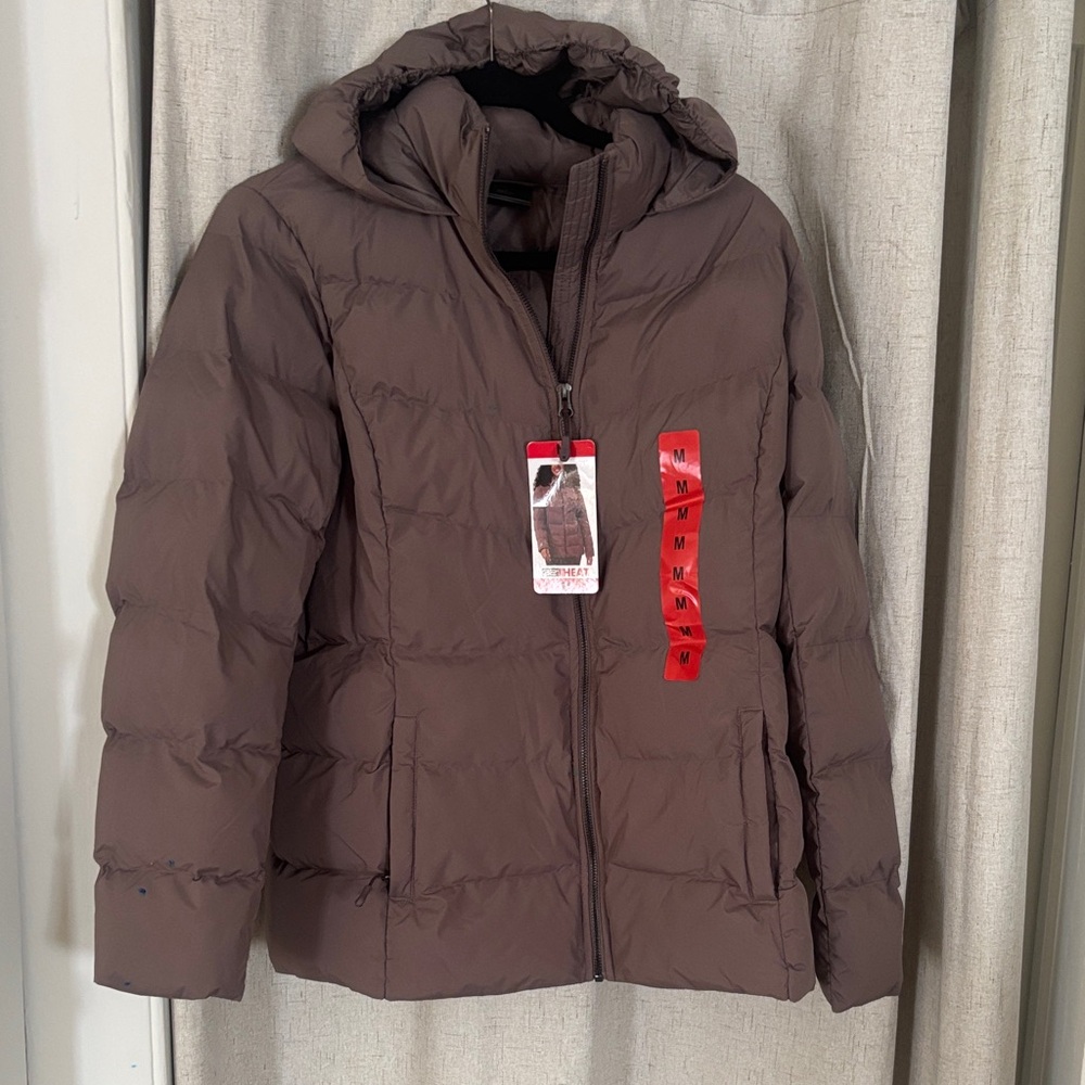 32 Degrees Women's Purple Puffer Jacket